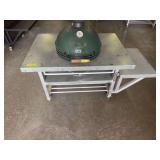 EXTRA LARGE Galvanized Wrap Big Green Egg Aluminum Carriage Rolling Table