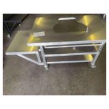 EXTRA LARGE Big Green Egg Aluminum Carriage Rolling Table