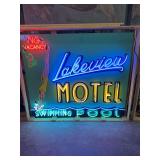 Lakeview Motel Neon Sign