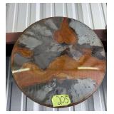 Distressed Round Metal Wall Art
