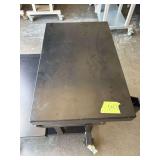 Black Aluminum Mini Max Big Green Egg Mobile Carriage Table
