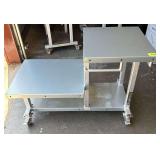 Big Green Egg Aluminum Rolling Carriage Table
