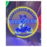 Goodyear Motorcycle Tire LED Sign