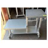 Big Green Egg Aluminum Rolling Carriage Table