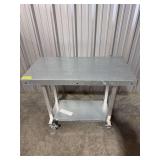 Aluminum Utility Rolling Table w/ Galvanized Wrap