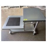 Aluminum Frame Large Big Green Egg Aluminum Rolling Carriage Table