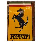 Ferrari Horse Logo Porcelain Sign