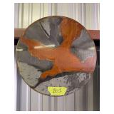 Round Metal Distressed Wall Art