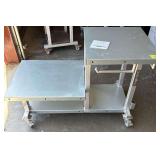 Big Green Egg Aluminum Rolling Carriage Table