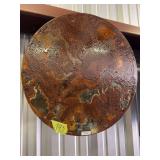 'Top of World 'Round Distressed Metal Wall Art
