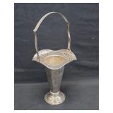Vintage 9' Silver Plate Brides Basket