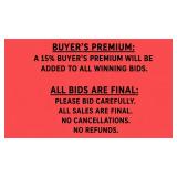 BUYER'S PREDIUM & BIDDING