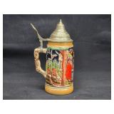 Vintage German 6' Hand Painted Beer Stein