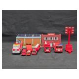 Lrg Toy Fire Department Playset - Trucks Buildings