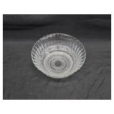 Vintage KIG Trellis Fleur de Lis 8' Glass Bowl