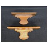 Pair of Vtg Hand Made Southern Dï¿½cor Wall Shelves