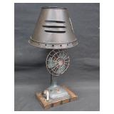 Vintage Industrial Fans Metal 13' Desk Candle Lamp