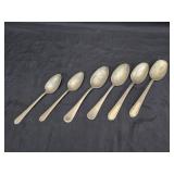 Antique 6pcs Federal Plymouth Silver Plated Spoons