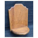 Vintage Hand Made Scalloped Design Wall Shelf