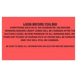 PLEASE READ ALL AUCTION INFO AND NOTICES