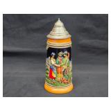 Vintage West German 9' Bavarian Beer Stein