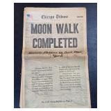 Chicago Tribune Moon Walk Completed Newspaper