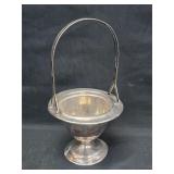 Vtg New Amsterdam 4' Silver Plated Brides Basket