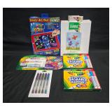 New Kids Crayola Coloring Canvas & Marker Art Lot