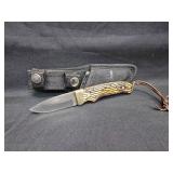 Uncle Henry Mini Pro Hunter Knife with Sheath