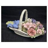 San Francisco Canna Rosa Porcelain Music Basket