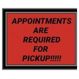 YOU WILL BE SENT A LINK TO SCHEDULE PICKUP