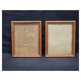 Pair of Vintage Hand Made 8'x10' Picture Frames