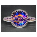 5 AVDP Ounce Colorized UFO .999 Copper Artbar