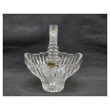 Vtg Princess House Heritage Romance Crystal Basket