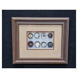 Vintage 10'x 12' Framed Fly Fishing Reels Wall Art