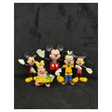 5pcs. VTG Mickey & Minnie Vinyl Figures