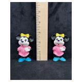 VTG Japan Bisque Porcelain Minnie Pair