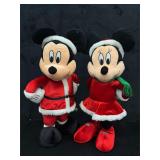 Disney Greeter Santa Mickey & Minnie Plush 24ï¿½