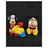 VTG 1980's Illco Mickey Train & Peek-a-Boo Toys