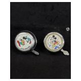 Vintage German Metal Mickey Mouse Bike Bells