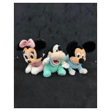 1980s Disney Parks Baby Plush Trio