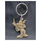 Vtg Disney Fantasia Sorcerer Mickey Mouse Keychain