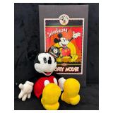 Vintage Gund Antique Mickey Plush with Box Lid