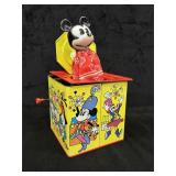 1950's Carnival Mickey Mouse Jack in the Box