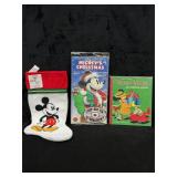 Retro Mickey Stocking, Pop-out CD & Golden Book