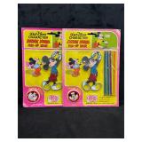 Late 70's Carded Mickey Mouse Pick-Up Sticks Set