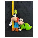 Disney Goofy Plush Pair w/ Crawling Baby Goofy