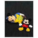 VTG 'Good Night' Mickey Pajama Bag & Baby Puppet