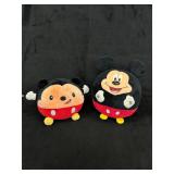 Mickey Rock'n Giggle & Ty Beanie Ballz Plush Pair