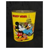 1970s Yellow Mickey & Minnie Gas Ration Tin Can